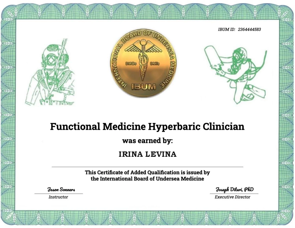 Подтверждение обучения в области альтернативных и интегративных методов здоровья